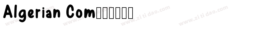 Algerian Com字体转换